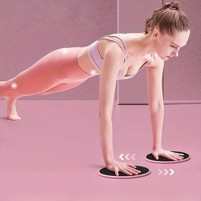 2Pcs Yoga Sliding Sliding Discs, Fitness Foot Sliding Pads, Workout Equipment for Abdominal Core Training, Body Shaping